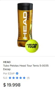 Tubo pelotas padel Head Tour